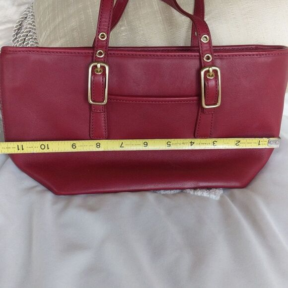 COACH Luxurious Red ♥️  Y2K Vintage Mini Tote Bag 9846 - Picture 11 of 12